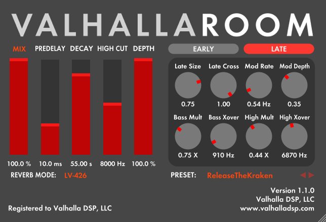 ValhallaDSP ValhallaRoom