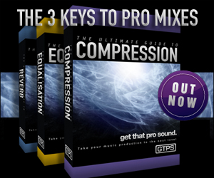 'THE 3 KEYS TO PRO MIXES' ad 300x250px