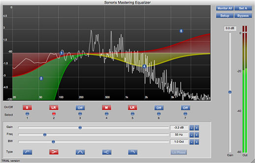 Sonoris Mastering Equalizer