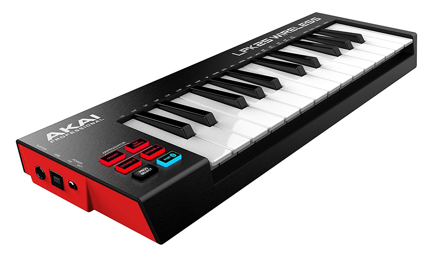 Akai Professional Lpk25 Wireless 25 Mini Key Bluetooth Midi Keyboard