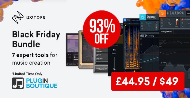iZotope BF deals banner 2019