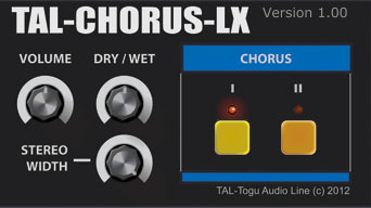 TAL-Chorus-LX plugin GUI