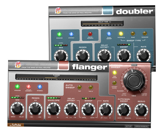 Softube Fix Flanger and Doubler audio plugin GUI
